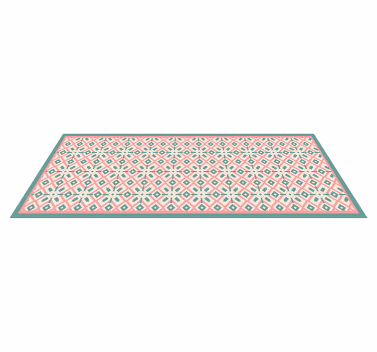 Tapis vinyle géométrique idée vibrante - TenStickers