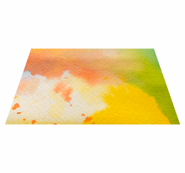 Tapis vinyle textures éclat d'aquarelle vibrant - TenStickers
