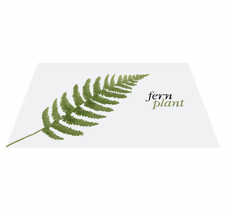 Tapis vinyle plantes design de fougère - TenStickers