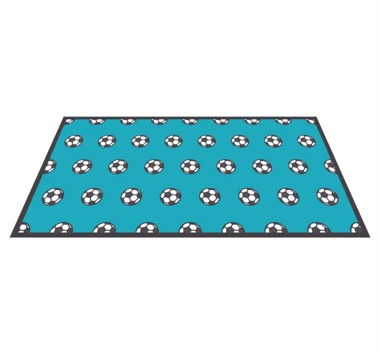 Tapis vinyle jeux motif ballon de football - TenStickers