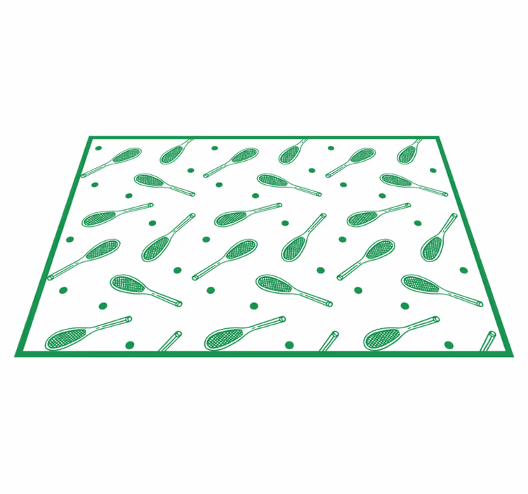 Tapis vinyle autres tapis motif raquette de tennis - TenStickers