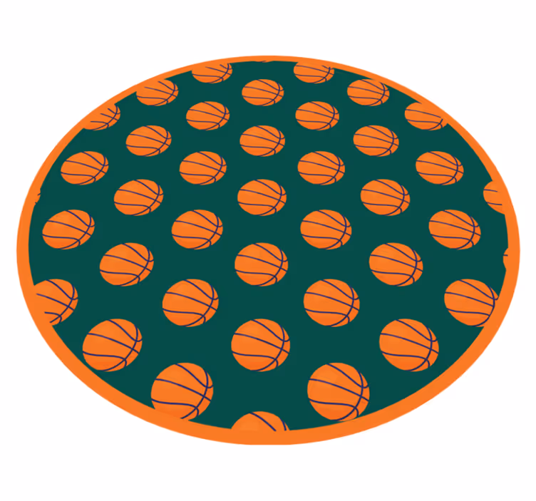 Tapis vinyle route idée de basketball - TenStickers