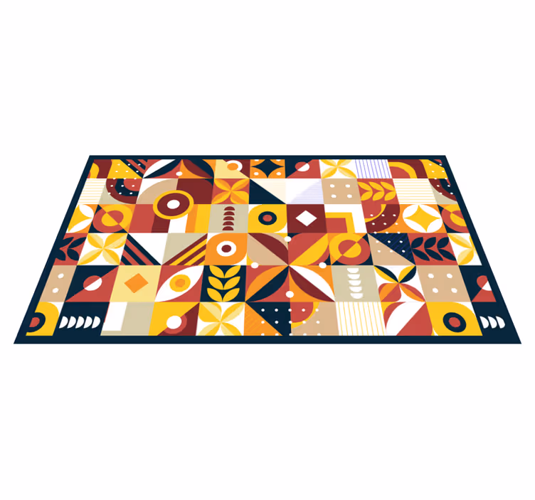 Tapis vinyle carreaux de ciment compositions vivantes - TenStickers