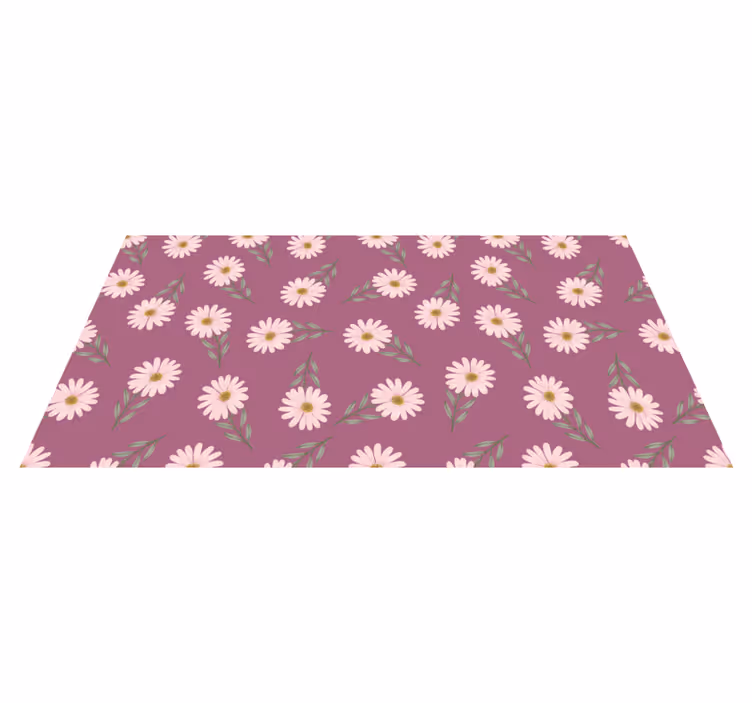 Tapis vinyle plantes ensemble de marguerites - TenStickers