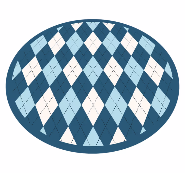 Tapis vinyle géométrique élégance du motif diamant - TenStickers