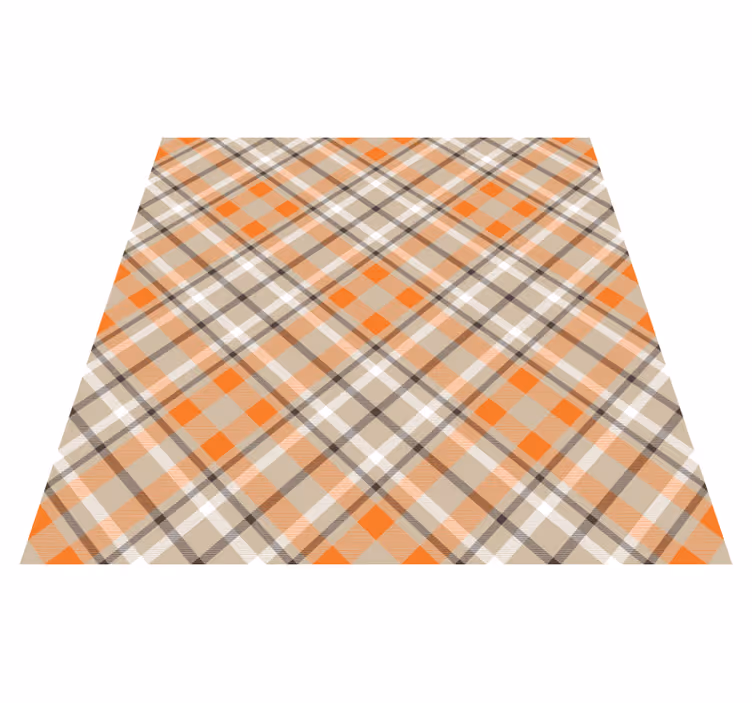 Tapis vinyle rayures style carreaux écossais - TenStickers