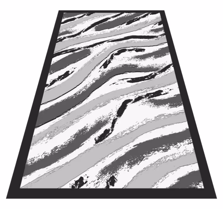 Tapis vinyle motif animal rayures de zèbre élégantes - TenStickers