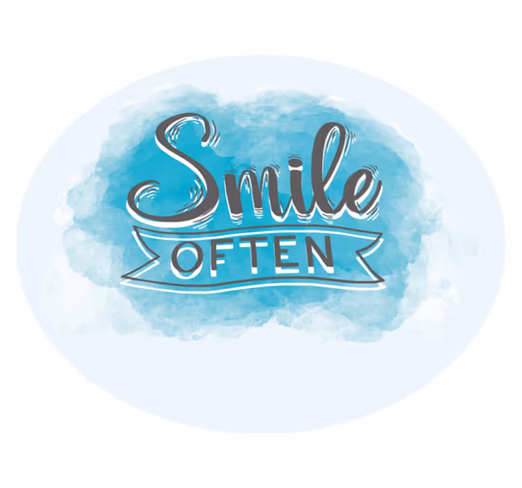 Tapis vinyle citation souriez souvent - TenStickers