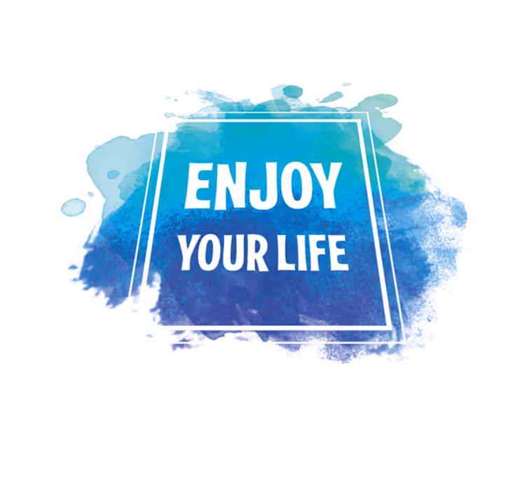 Tapis vinyle citation savoure ton existence - TenStickers