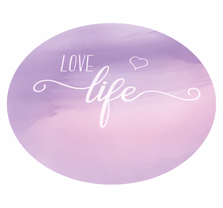 Tapis vinyle citation valoriser la vie - TenStickers