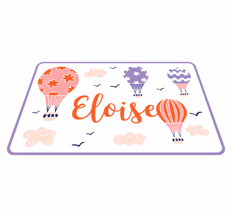 Tapis vinyle personnalisé air chaud vibrant - TenStickers