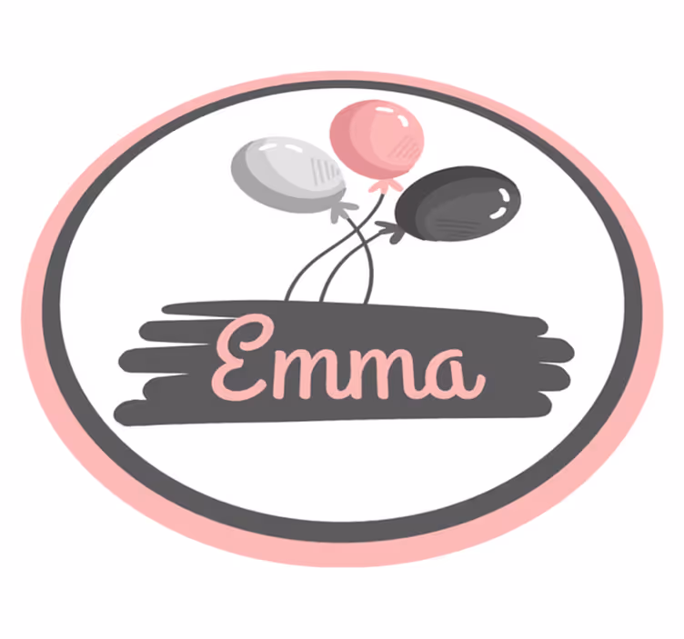 Tapis vinyle personnalisé thème ballon personnalisé - TenStickers