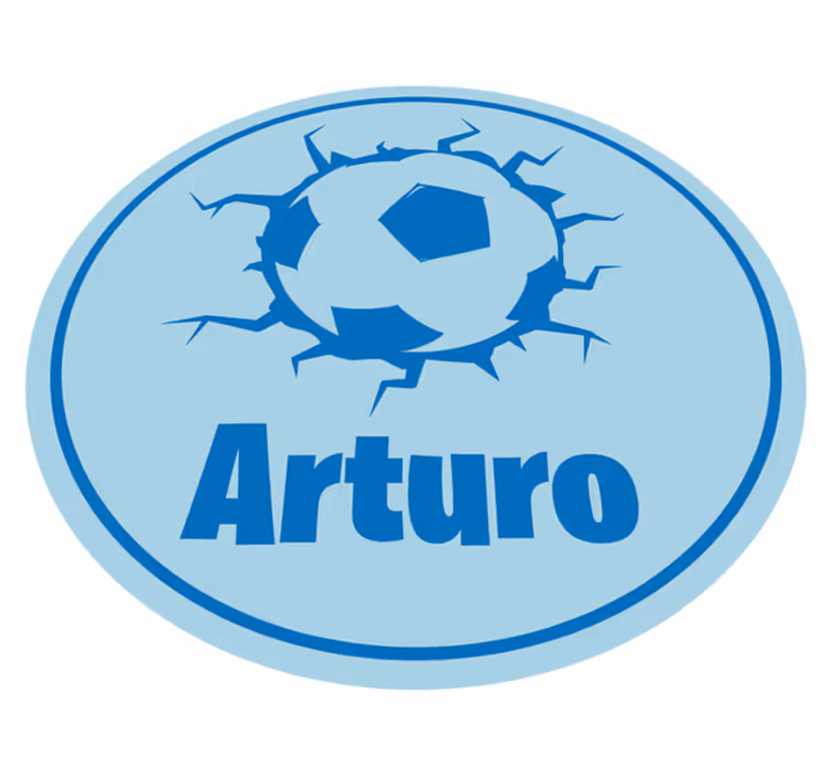 Tapis vinyle autres tapis ballon de foot personnalisé - TenStickers