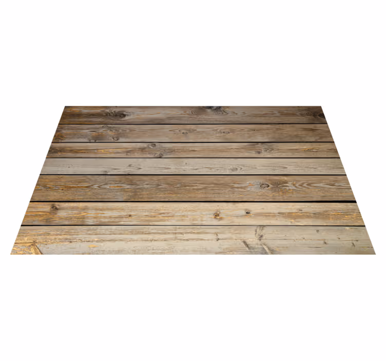 Tapis vinyle imitation parquet surface rustique - TenStickers