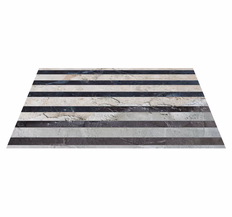 Tapis vinyle pierre motif pierre rayé - TenStickers