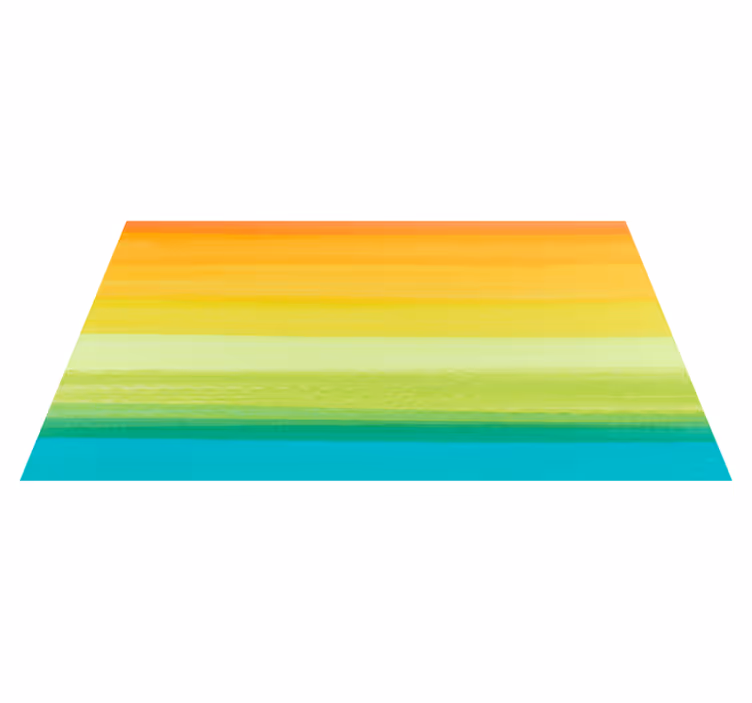 Tapis vinyle salon lignes de dégradé vibrantes - TenStickers