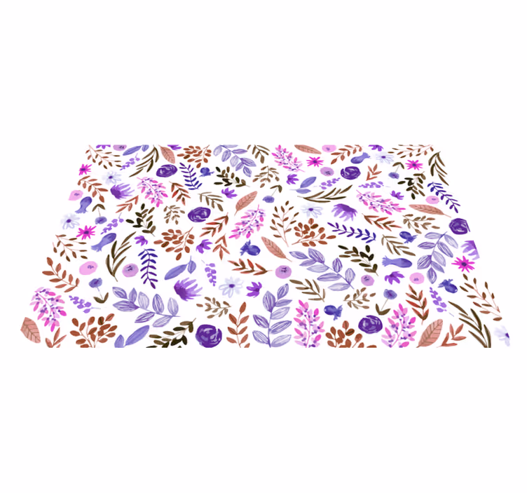 Tapis vinyle plantes motif naturel - TenStickers