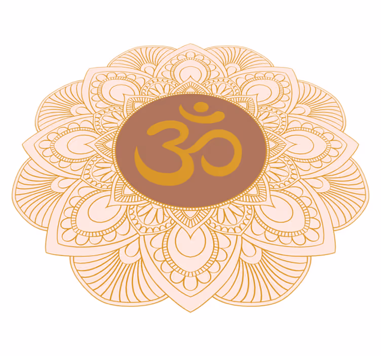 Tapis vinyle mandala Mandala symbole méditation - TenStickers