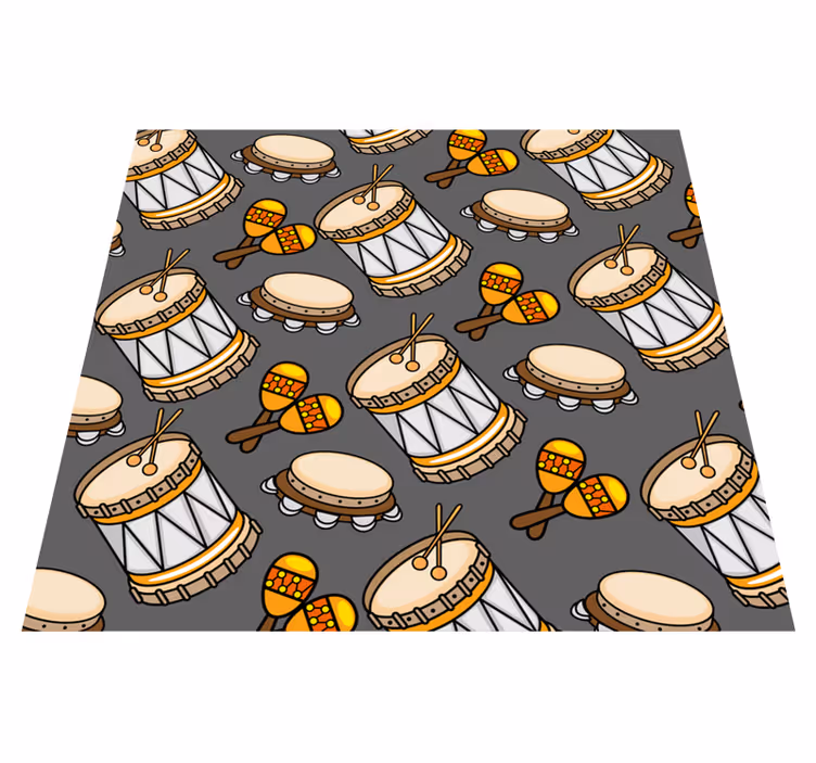 Tapis vinyle jeux motif instrument - TenStickers