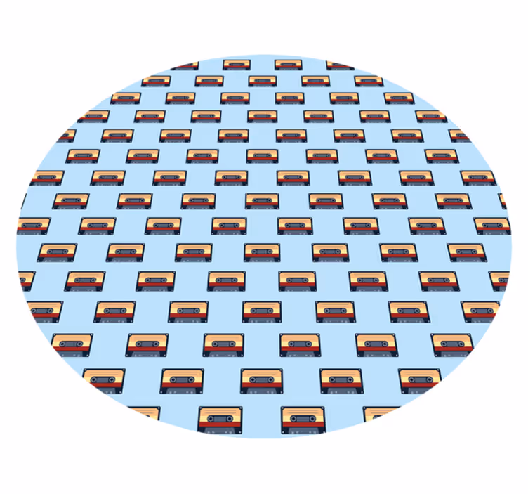 Tapis vinyle vintage concept cassette rétro - TenStickers