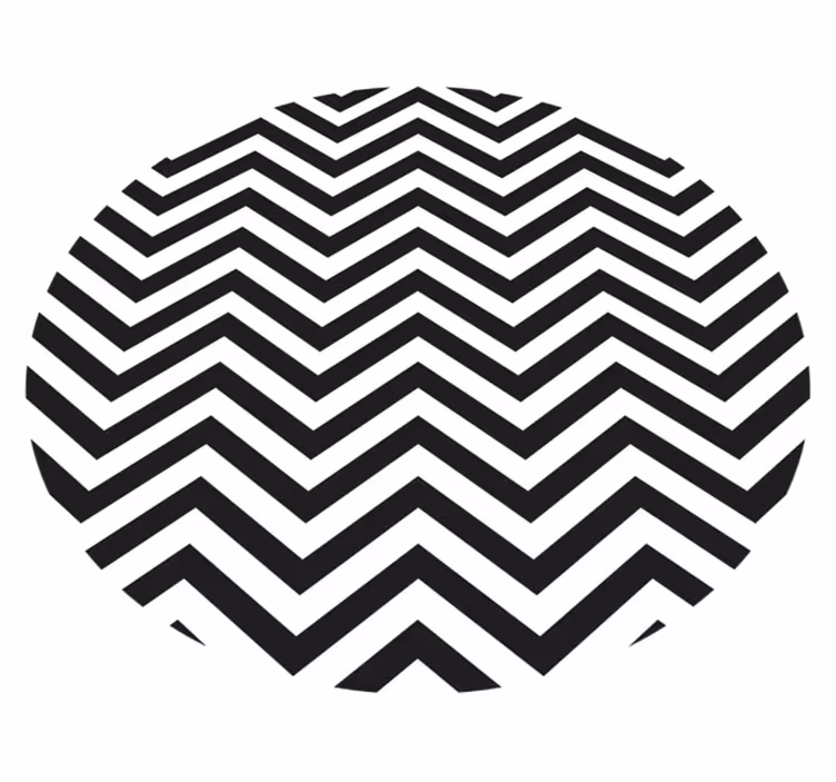 Tapis vinyle géométrique motif chevron - TenStickers