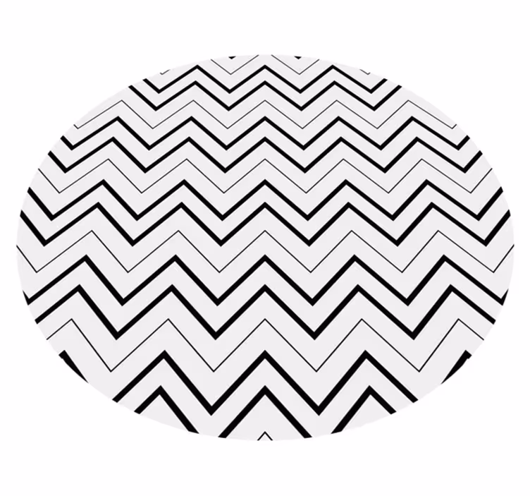 Tapis vinyle géométrique style chevron - TenStickers