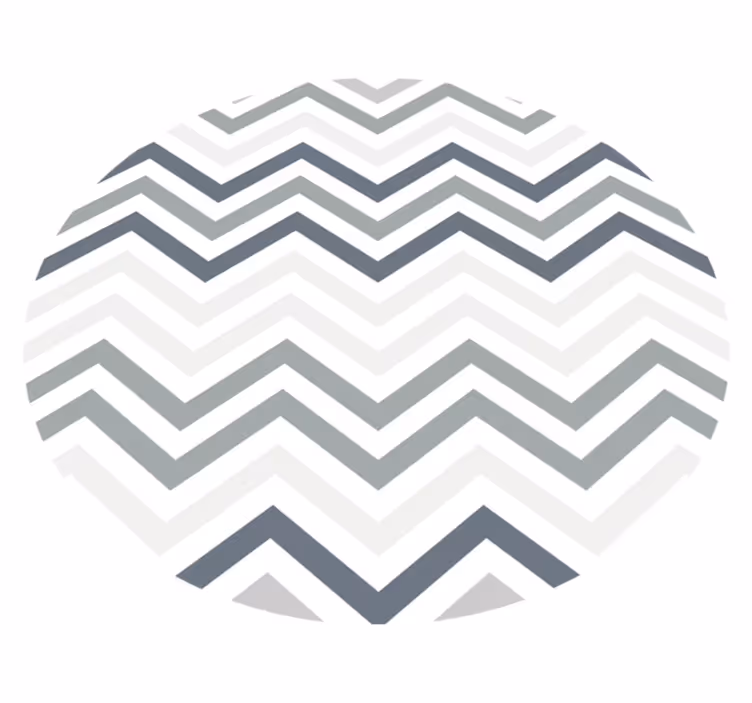 Tapis vinyle rayures motif chevrons élégant - TenStickers