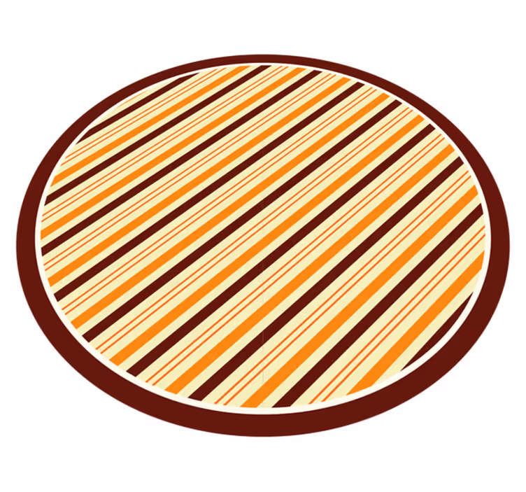 Tapis vinyle rayures teintes chaudes - TenStickers