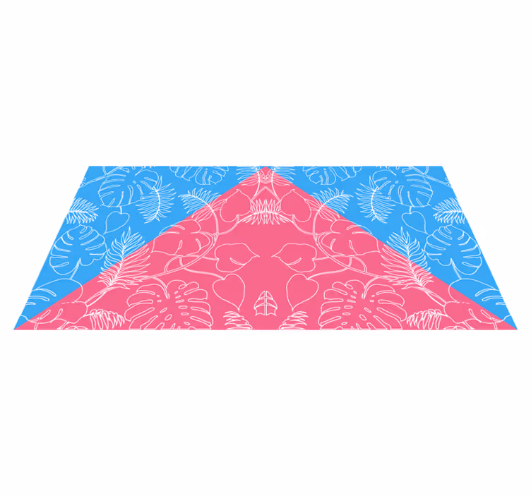 Tapis vinyle nature feuille tropicale - TenStickers