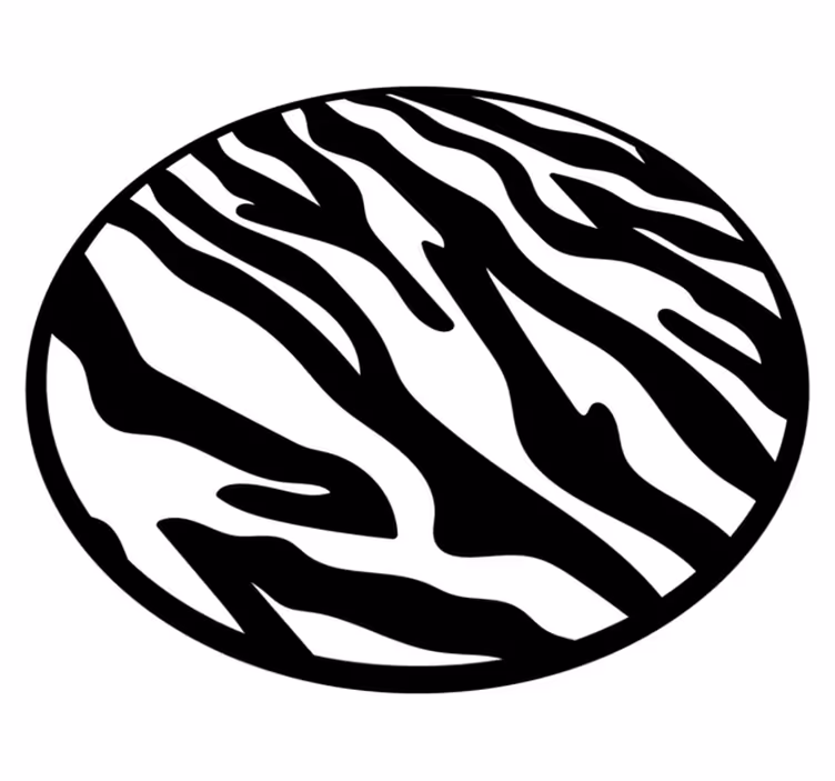 Tapis vinyle motif animal rayures zèbre - TenStickers