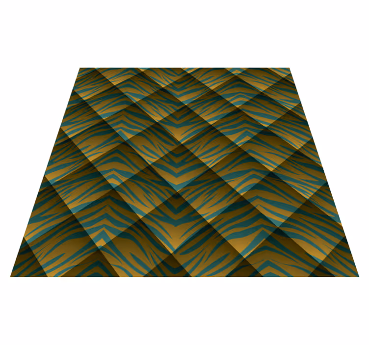 Tapis vinyle motif animal fusion zèbre - TenStickers