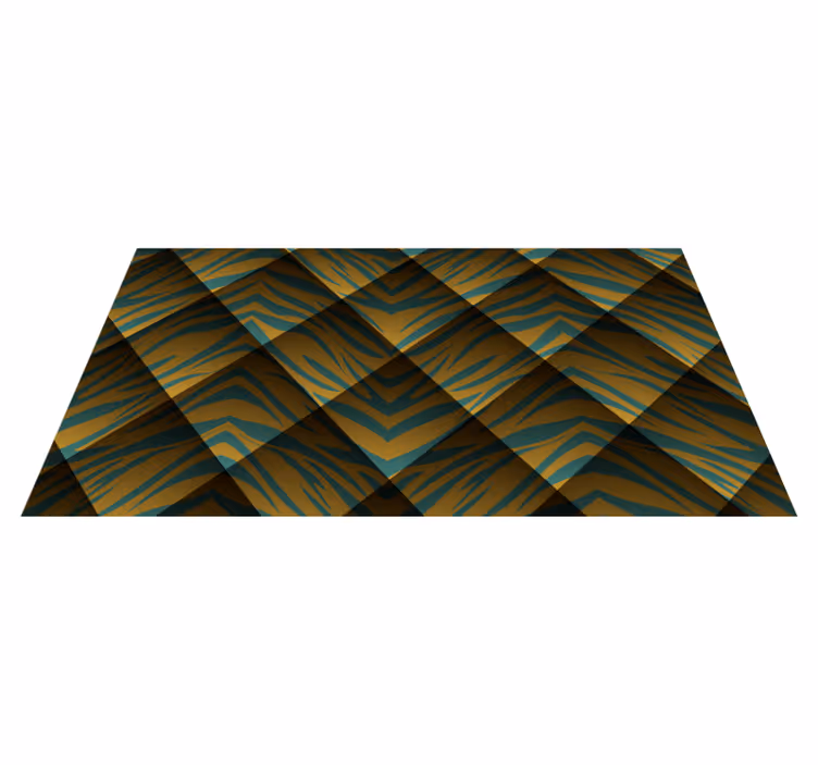 Tapis vinyle motif animal concept de rayures de tigre - TenStickers