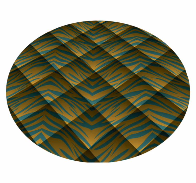 Tapis vinyle motif animal style inspiré du safari - TenStickers