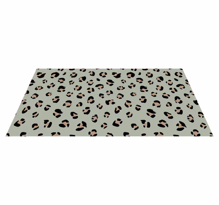 Tapis vinyle motif animal léopard esthétique - TenStickers