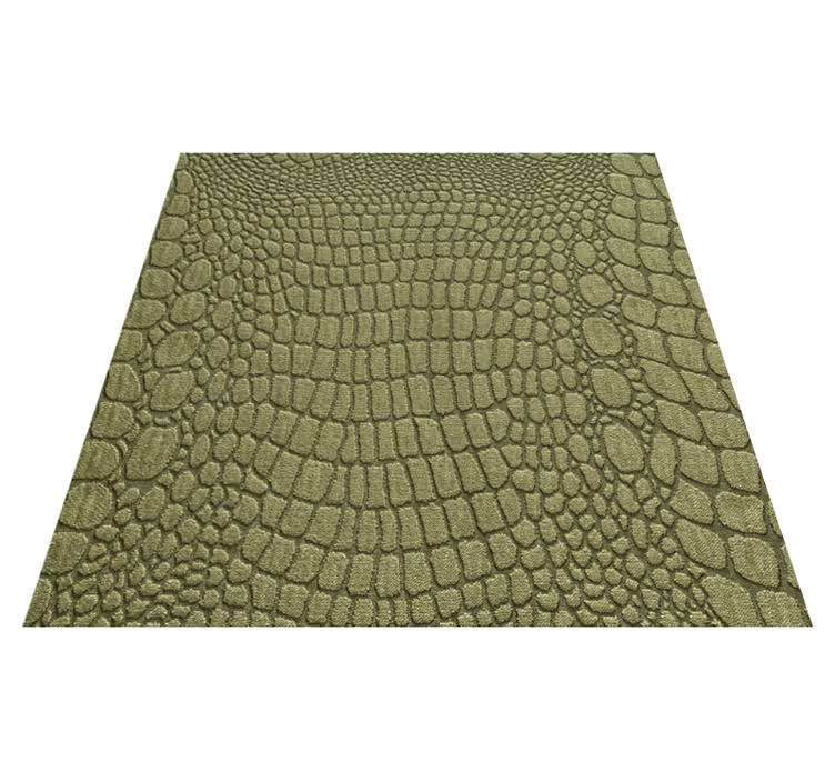 Tapis vinyle motif animal effet peau de crocodile - TenStickers