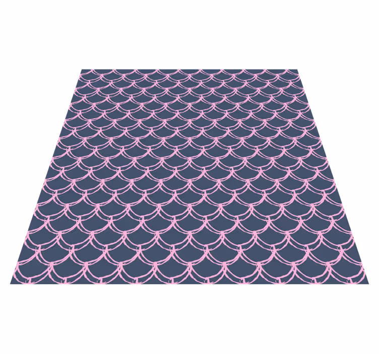 Tapis vinyle salle de bain lignes encochées roses - TenStickers