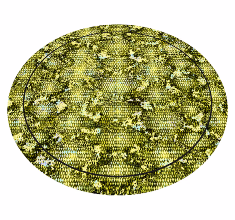 Tapis vinyle motif animal peau de reptile verte - TenStickers