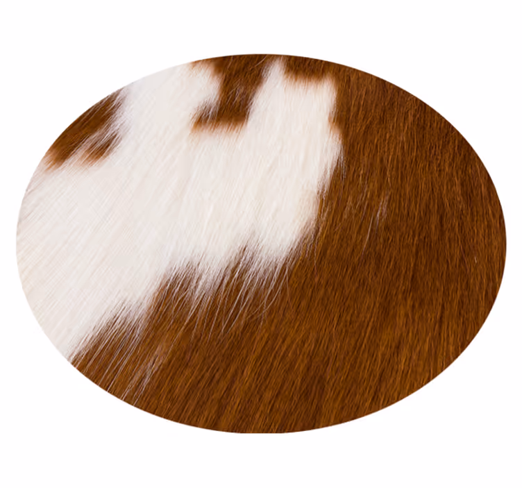 Tapis vinyle motif animal représentation de peau de vache - TenStickers