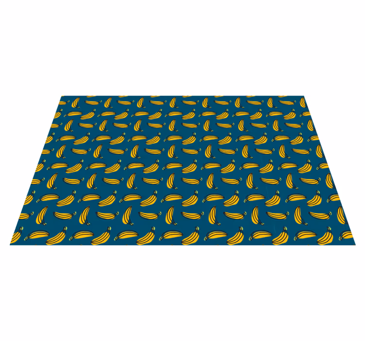 Tapis vinyle texture motif banane - TenStickers