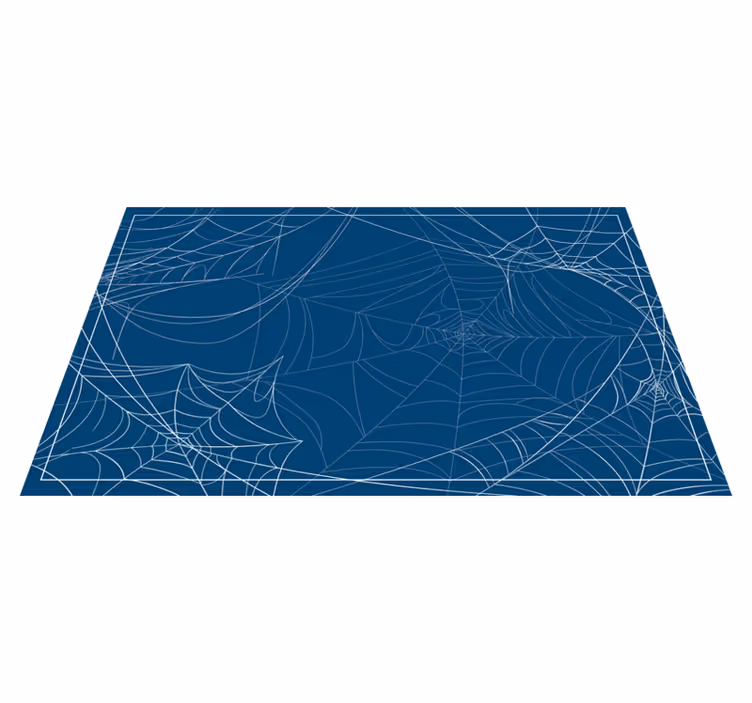 Tapis vinyle pour halloween motif de toiles d'araignée - TenStickers