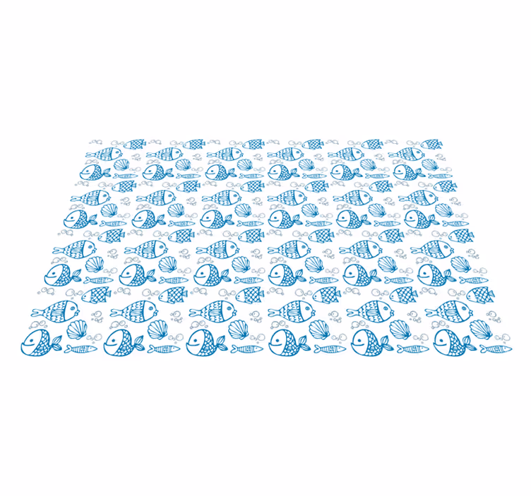 Tapis vinyle pour enfants motif de poisson ludique - TenStickers