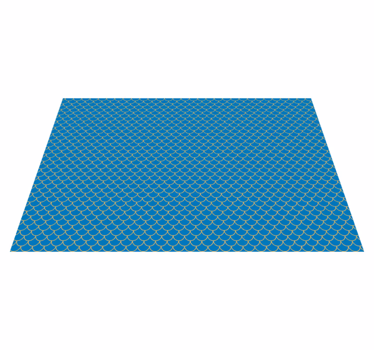 Tapis vinyle route motif d'eau festonné - TenStickers