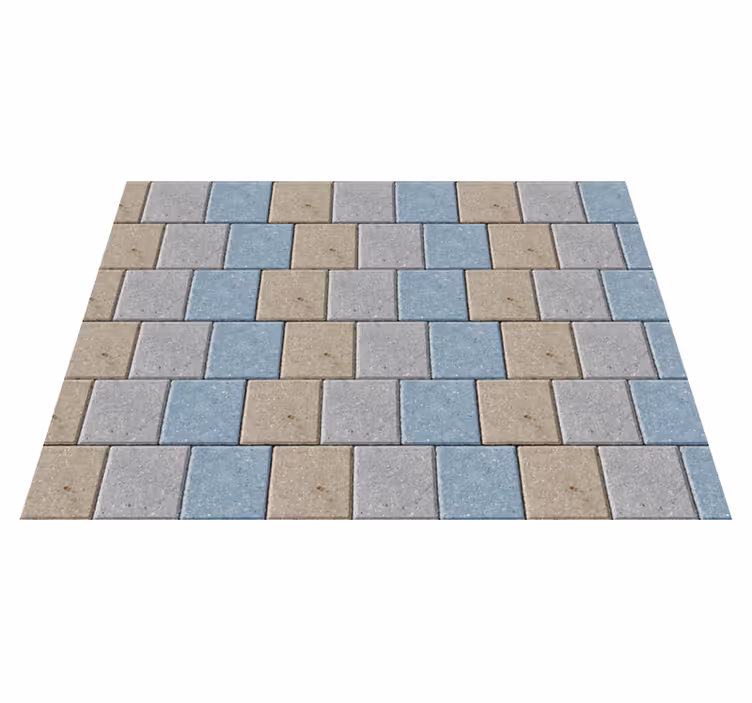 Tapis vinyle carreaux de ciment tuiles carrées colorées - TenStickers