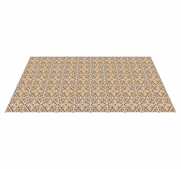 Tapis vinyle carreaux de ciment motifs élégants - TenStickers