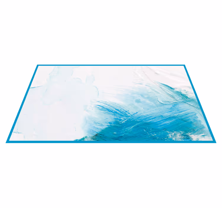 Tapis vinyle textures tourbillon abstrait aqua - TenStickers