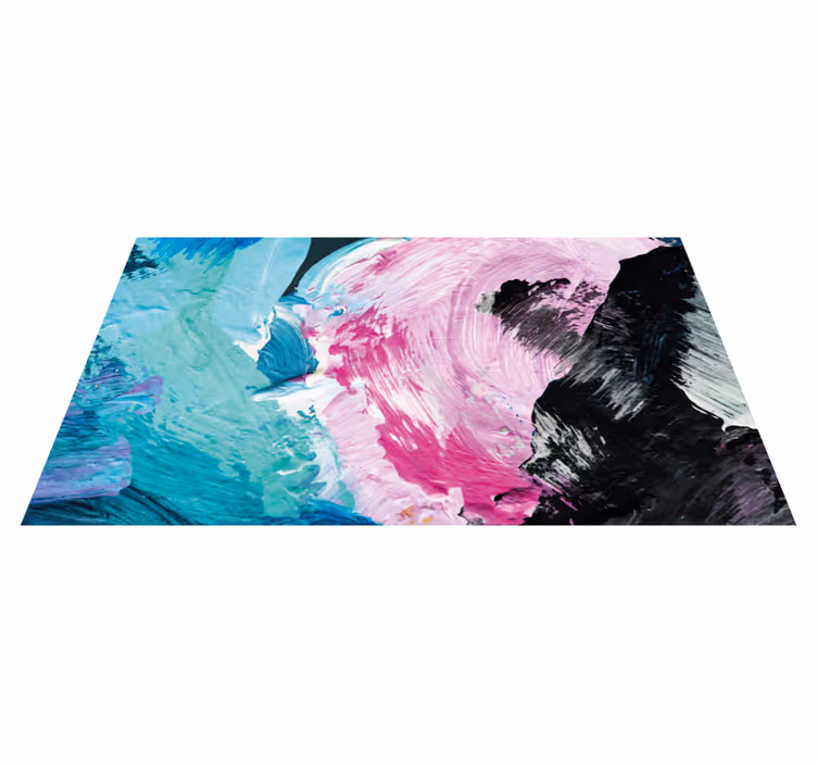 Tapis vinyle textures touche de couleur - TenStickers
