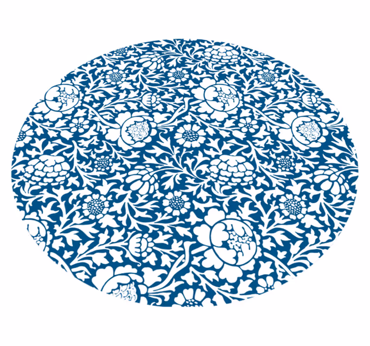 Tapis vinyle plantes style à motifs floraux - TenStickers