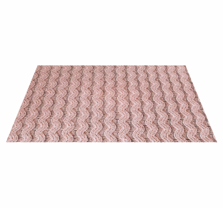 Tapis vinyle chambre motif ondulé - TenStickers