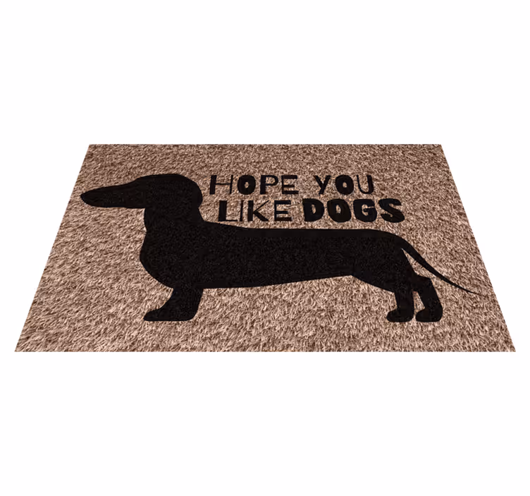 Tapis mosaique vinyle j'espère que tu aimes - TenStickers