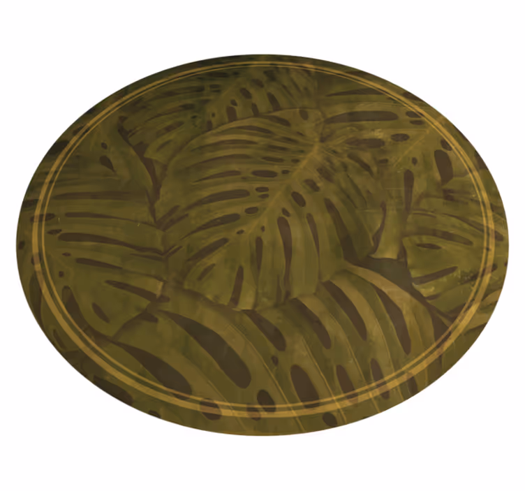Tapis vinyle plantes imprimé feuille tropicale - TenStickers